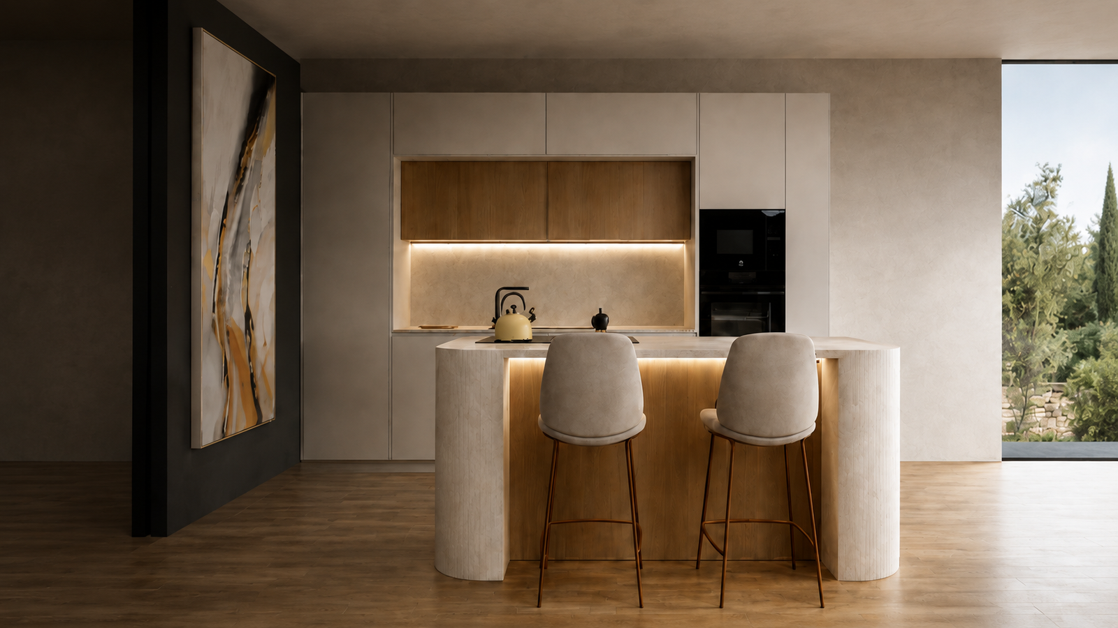 Cocina contemporánea fotografiada por Fernando Moreno